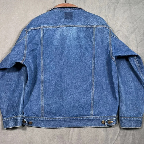 Vintage 90s Marlboro Country Denim Jacket Large Like New - Picture 5 of 6